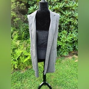 Apt. 9 Women's Light Gray Sleeveless Blazer